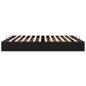 Preview: Ottoman-Bett ohne Matratze Schwarz 160x200 cm Kunstleder