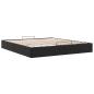 Preview: Ottoman-Bett ohne Matratze Schwarz 160x200 cm Kunstleder
