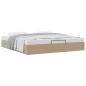 Preview: Ottoman-Bett ohne Matratze Cappucino 200x200 cm Kunstleder