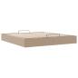 Preview: Ottoman-Bett ohne Matratze Cappucino 200x200 cm Kunstleder