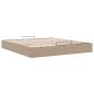Preview: Ottoman-Bett ohne Matratze Cappucino 200x200 cm Kunstleder