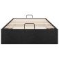 Preview: Ottoman-Bett ohne Matratze Schwarz 90x190 cm Stoff