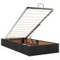 Preview: Ottoman-Bett ohne Matratze Schwarz 90x190 cm Stoff