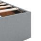 Preview: Ottoman-Bett ohne Matratze Hellgrau 100x200 cm Stoff