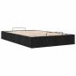 Preview: Ottoman-Bett ohne Matratze Schwarz 120x190 cm Stoff