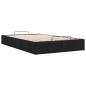 Preview: Ottoman-Bett ohne Matratze Schwarz 120x190 cm Stoff