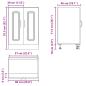 Preview: Spülenunterschrank Kalmar Altholz-Optik 60x46x81,5 cm