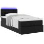 Preview: Ottoman-Bett mit Matratze Schwarz 100x200 cm Kunstleder