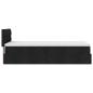 Preview: Ottoman-Bett mit Matratze Schwarz 90x190 cm Stoff