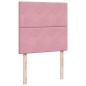 Preview: Ottoman-Bett mit Matratzen Rosa 80x200 cm Samt