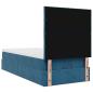 Preview: Ottoman-Bett mit Matratzen Dunkelblau 100x200 cm Samt