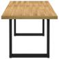 Preview: Esstisch NOAIN U-Form-Beine 180x90x75 cm Massivholz Kiefer