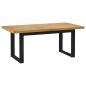 Preview: Esstisch NOAIN U-Form-Beine 180x90x75 cm Massivholz Kiefer