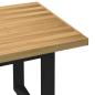Preview: Esstisch NOAIN U-Form-Beine 180x90x75 cm Massivholz Kiefer