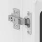 Preview: Küchen-Hängeschrank mit Glastür Kalmar Schwarz Holzwerkstoff