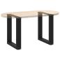 Preview: Couchtischbeine U-Form 2 Stk. Schwarz 38x(42-43) cm Stahl