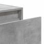 Preview: Wand-Nachttische mit LED-Leuchten 2 Stk. Betongrau