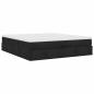 Preview: Ottoman-Bett mit Matratze Schwarz 180x200 cm Stoff