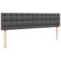 Preview: Ottoman-Bett mit Matratze Dunkelgrau 180x200 cm Stoff