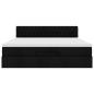 Preview: Ottoman-Bett mit Matratze Schwarz 180x200 cm Stoff
