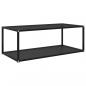 Preview: ARDEBO.de - Couchtisch Schwarz 100x50x35 cm Hartglas
