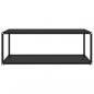 Preview: Couchtisch Schwarz 100x50x35 cm Hartglas