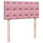 Preview: Boxspringbett mit Matratze Rosa 90x200 cm Samt