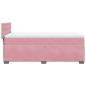 Preview: Boxspringbett mit Matratze Rosa 90x200 cm Samt