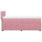 Preview: Boxspringbett mit Matratze Rosa 90x190 cm Samt