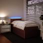 Preview: ARDEBO.de - Boxspringbett mit Matratze Rosa 90x200 cm Samt