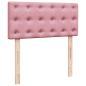 Preview: Boxspringbett mit Matratze Rosa 90x200 cm Samt