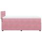Preview: Boxspringbett mit Matratze Rosa 90x200 cm Samt