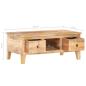 Preview: ARDEBO.de - Couchtisch 100x55x40 cm Raues Mangoholz