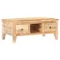 Preview: Couchtisch 100x55x40 cm Raues Mangoholz