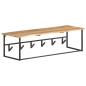 Preview: Garderobe mit Naturkante 100x34x38 cm Massivholz Akazie