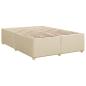 Preview: Boxspringbett mit Matratze Creme 160x200 cm Stoff