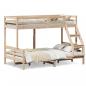 Preview: ARDEBO.de - Etagenbett 90x200/120x200 cm Massivholz Kiefer