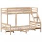 Preview: Etagenbett 90x200/120x200 cm Massivholz Kiefer