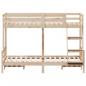 Preview: Etagenbett 90x200/120x200 cm Massivholz Kiefer