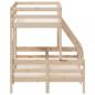 Preview: Etagenbett 90x200/120x200 cm Massivholz Kiefer