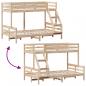 Preview: Etagenbett 90x200/120x200 cm Massivholz Kiefer