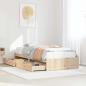 Preview: ARDEBO.de - Massivholzbett ohne Matratze 100x200 cm Kiefernholz