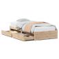 Preview: Massivholzbett ohne Matratze 100x200 cm Kiefernholz