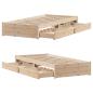 Preview: Massivholzbett ohne Matratze 100x200 cm Kiefernholz