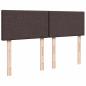 Preview: Boxspringbett mit Matratze Dunkelbraun 160x200 cm Stoff