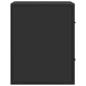 Preview: Wand-Nachttisch Schwarz 40x31x39,5 cm