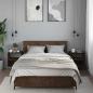 Preview: Wand-Nachttische 2 Stk. Braun Eichen-Optik 40x31x39,5 cm