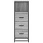 Preview: Badschrank Grau Sonoma 35x37,5x100 cm Holzwerkstoff