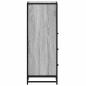 Preview: Badschrank Grau Sonoma 35x37,5x100 cm Holzwerkstoff