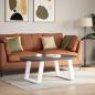 Preview: Couchtischbeine U-Form 2 Stk. Weiß 60x(42-43) cm Stahl